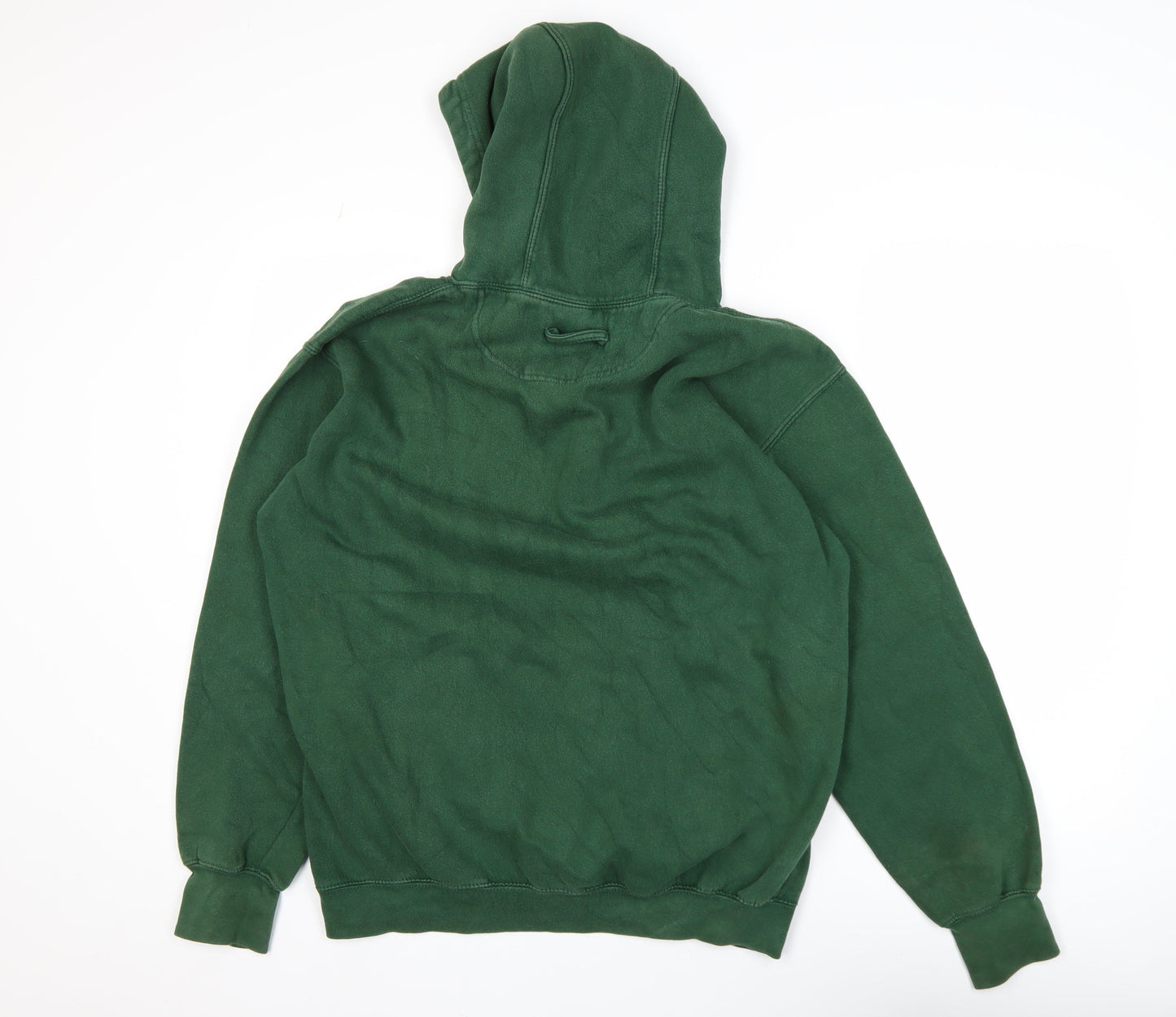 Just Hoods AWDis Green Men's Pullover Hoodie L College Graphic