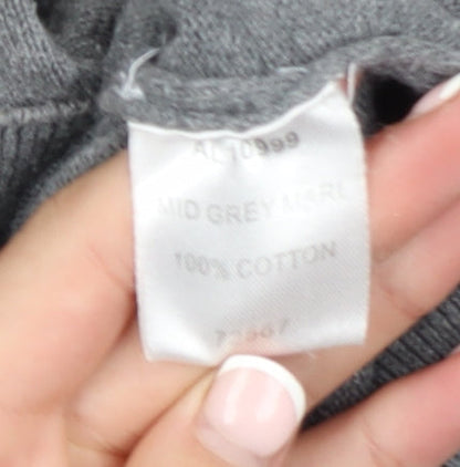 Cotton Traders Men’s Grey 2XL Full Zip Cotton Jumper