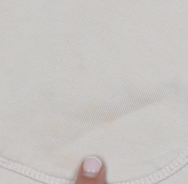 COS Women Beige Cotton Short Shift Dress XS Half Sleeve