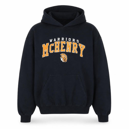 Gildan Men's Black McHenry Warriors Pullover Hoodie Size M