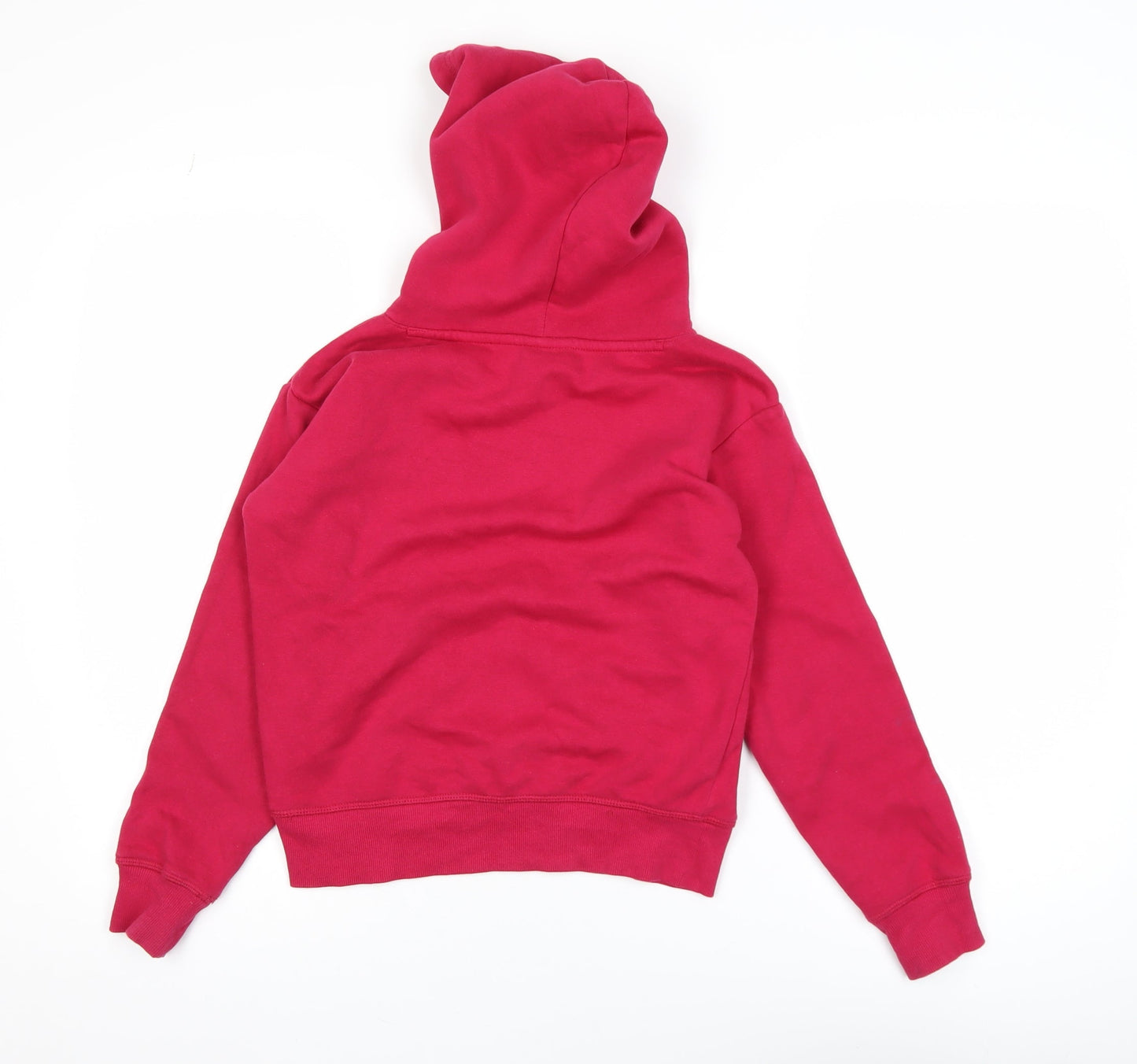 Champion Girls Pink Pullover Hoodie Medium 9-10 Years Logo Fleece