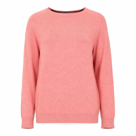 Springfield Womens Pink Crew Neck Cotton Pullover Jumper Size 12