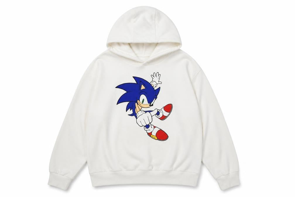 RESERVED Sonic the Hedgehog White Hoodie Teens 152cm XS Pullover