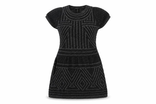 BCBG Max Azria Women's Grey Wool Jumper Dress XS