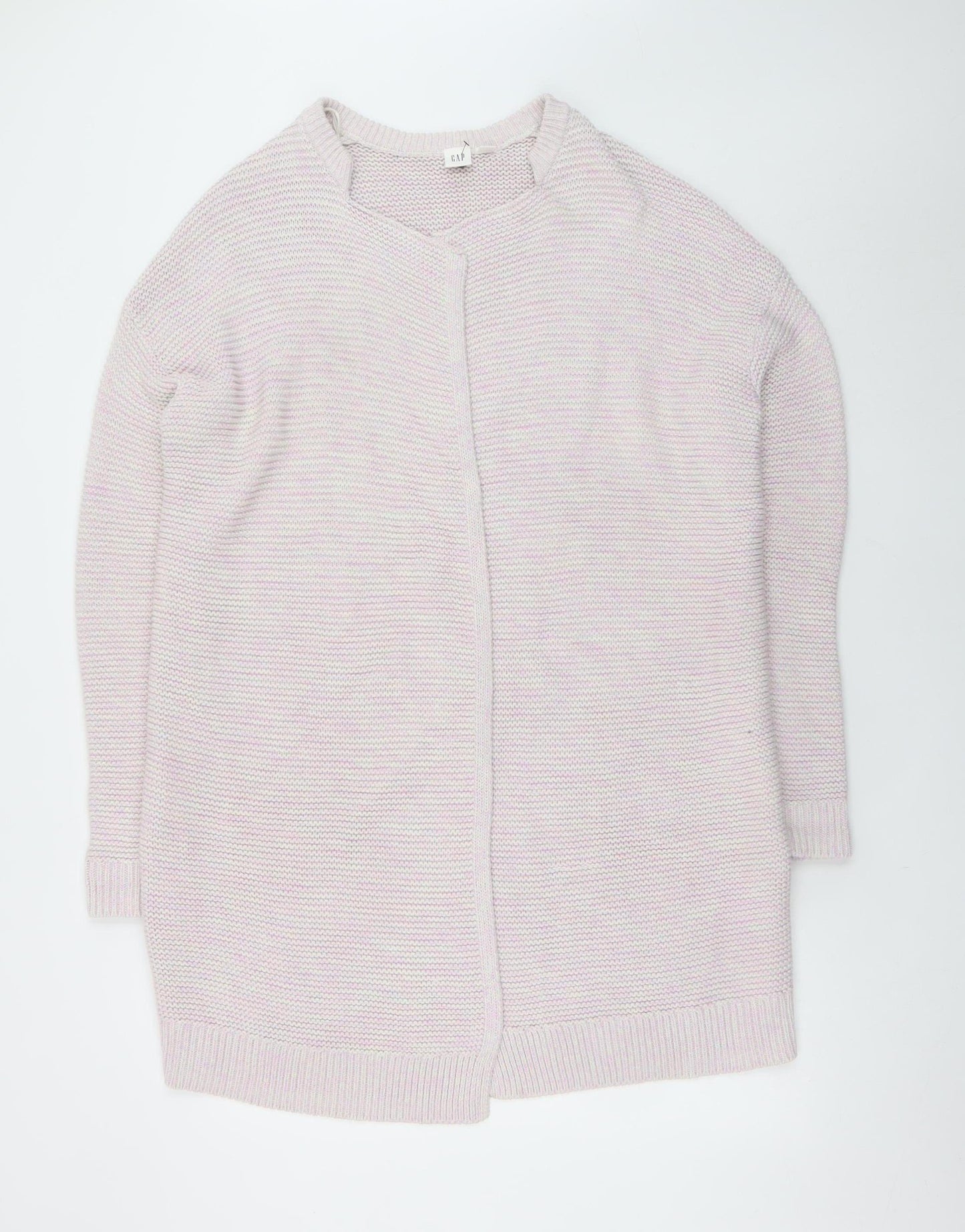 GAP Womens Pink Cotton Knit Long Sleeve Open Cardigan M