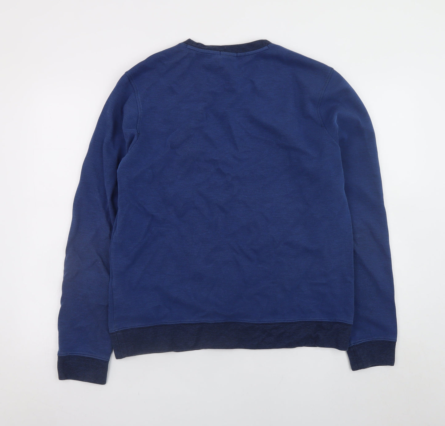 BOSS Mens Blue Slim Fit Crew Neck Sweatshirt XL