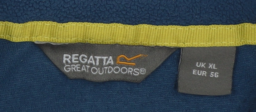 Regatta Men’s Blue XL Fleece 1/4 Zip Pullover Sweatshirt