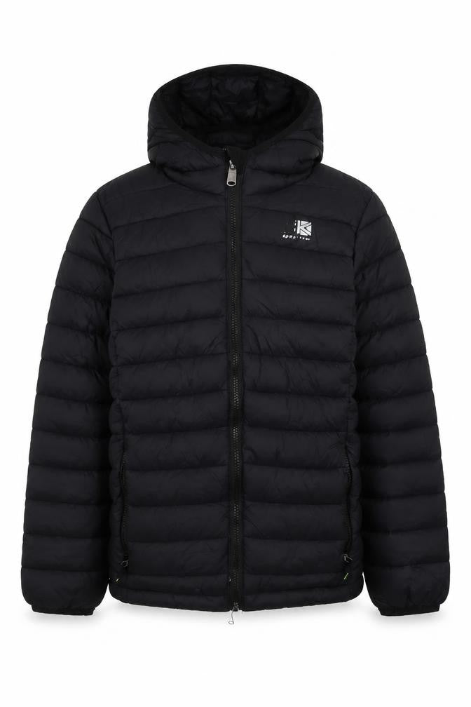Karrimor Boys Black 13 Years Hooded Puffer Jacket with Full Zip