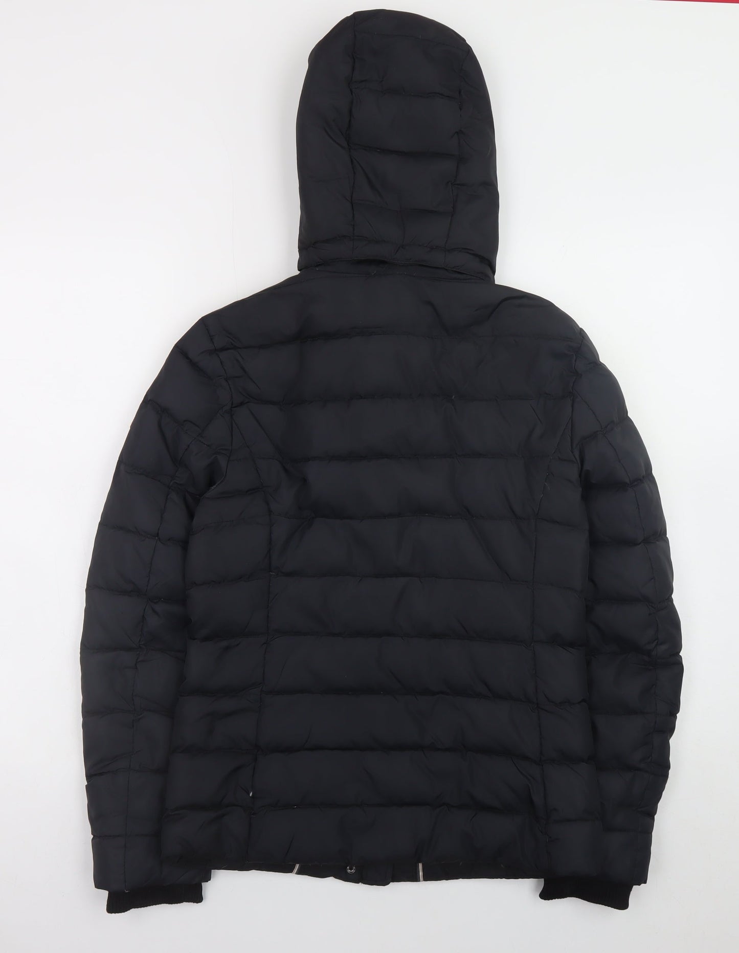 Tommy Hilfiger Women's Black Puffer Jacket Hooded Size S