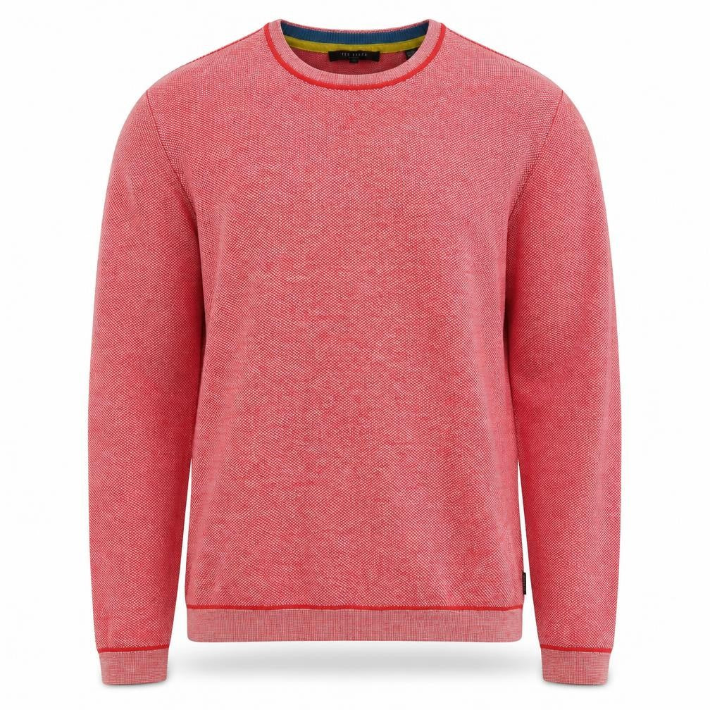 Ted Baker Mens Red XL Crew Neck Knit Jumper