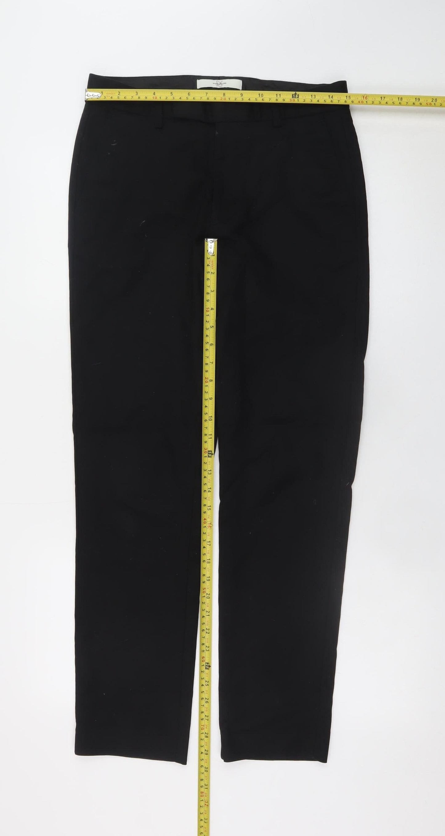 River Island Men’s Black Slim Fit Cotton Chino Trousers 28S