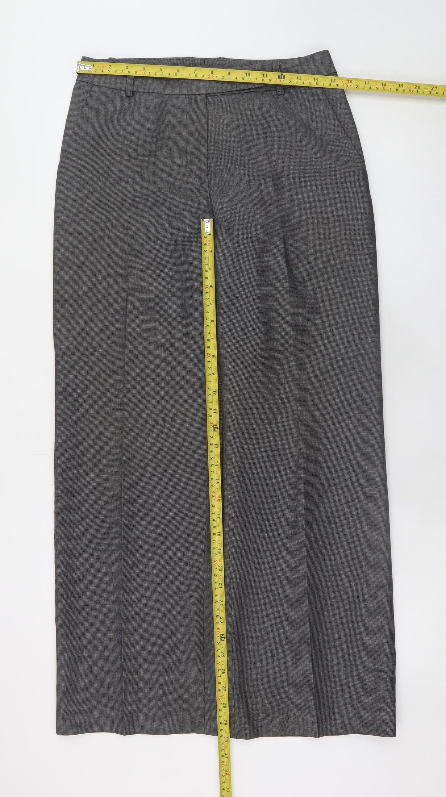 Liz Claiborne Women Grey Size 6P Petite Dress Pants