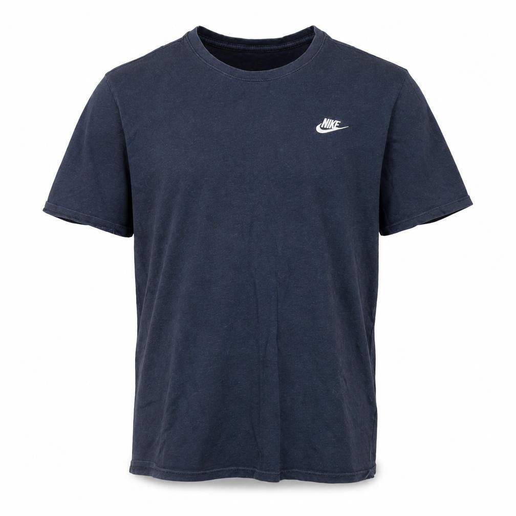 Nike Men's Blue XL Athletic Fit Cotton Crew Neck T-Shirt