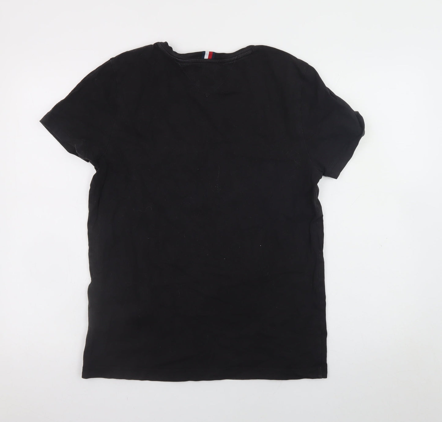 Tommy Hilfiger Men's Black Organic Cotton Short Sleeve T-Shirt Size M