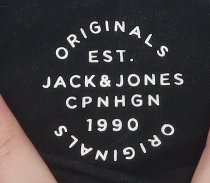 Jack & Jones Men's Black City Graphic Print T-Shirt Size S