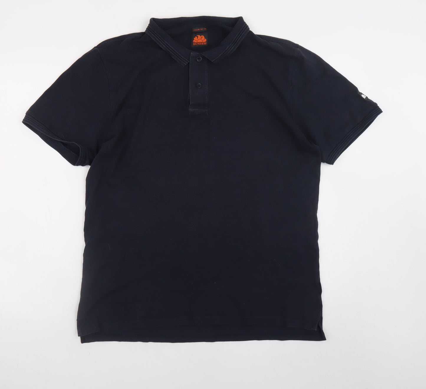 Sundek Men's Black Polo Shirt 2XL Cotton Stretch Classic Fit