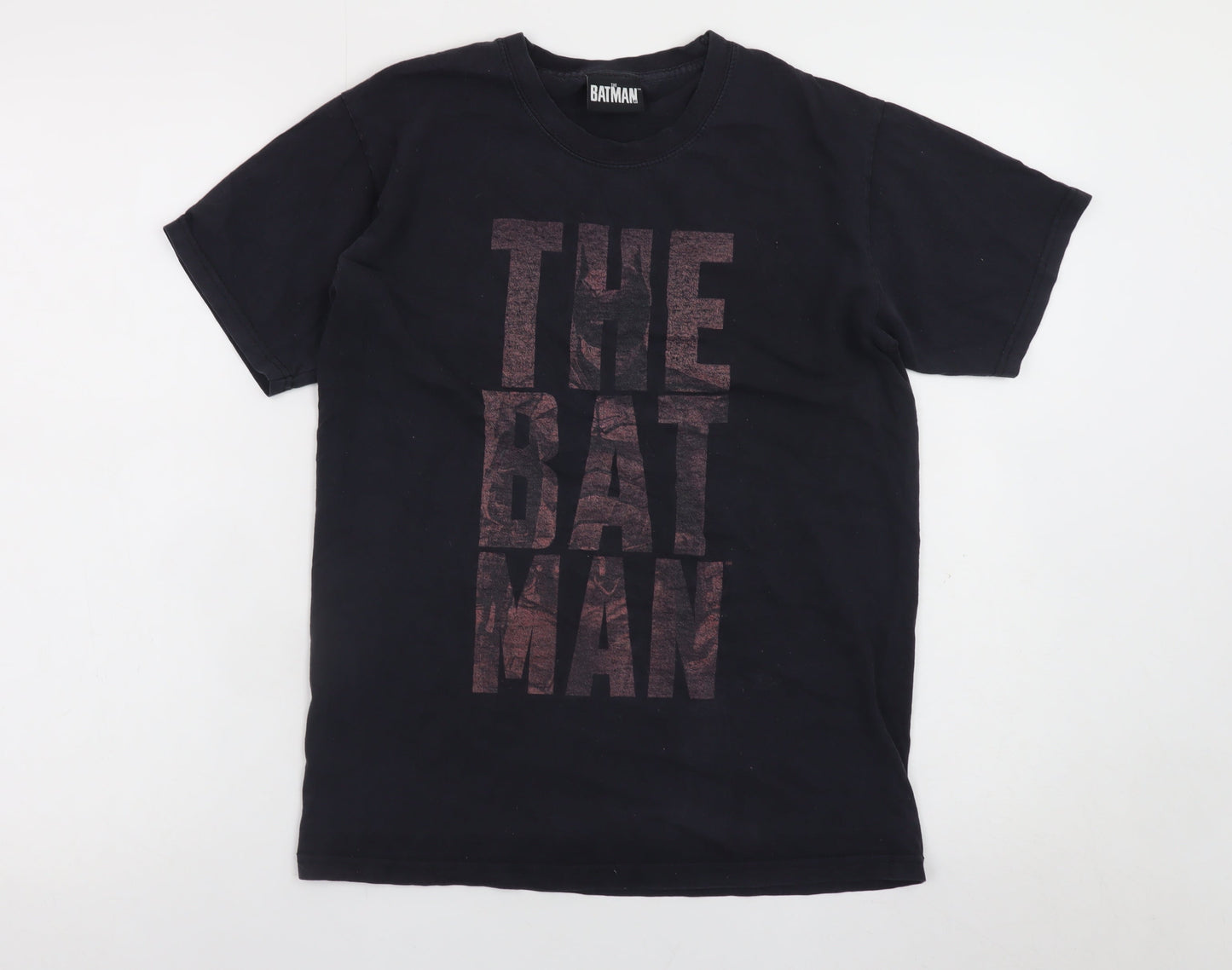 The Batman Men’s Black Cotton Graphic Print T-Shirt Size S