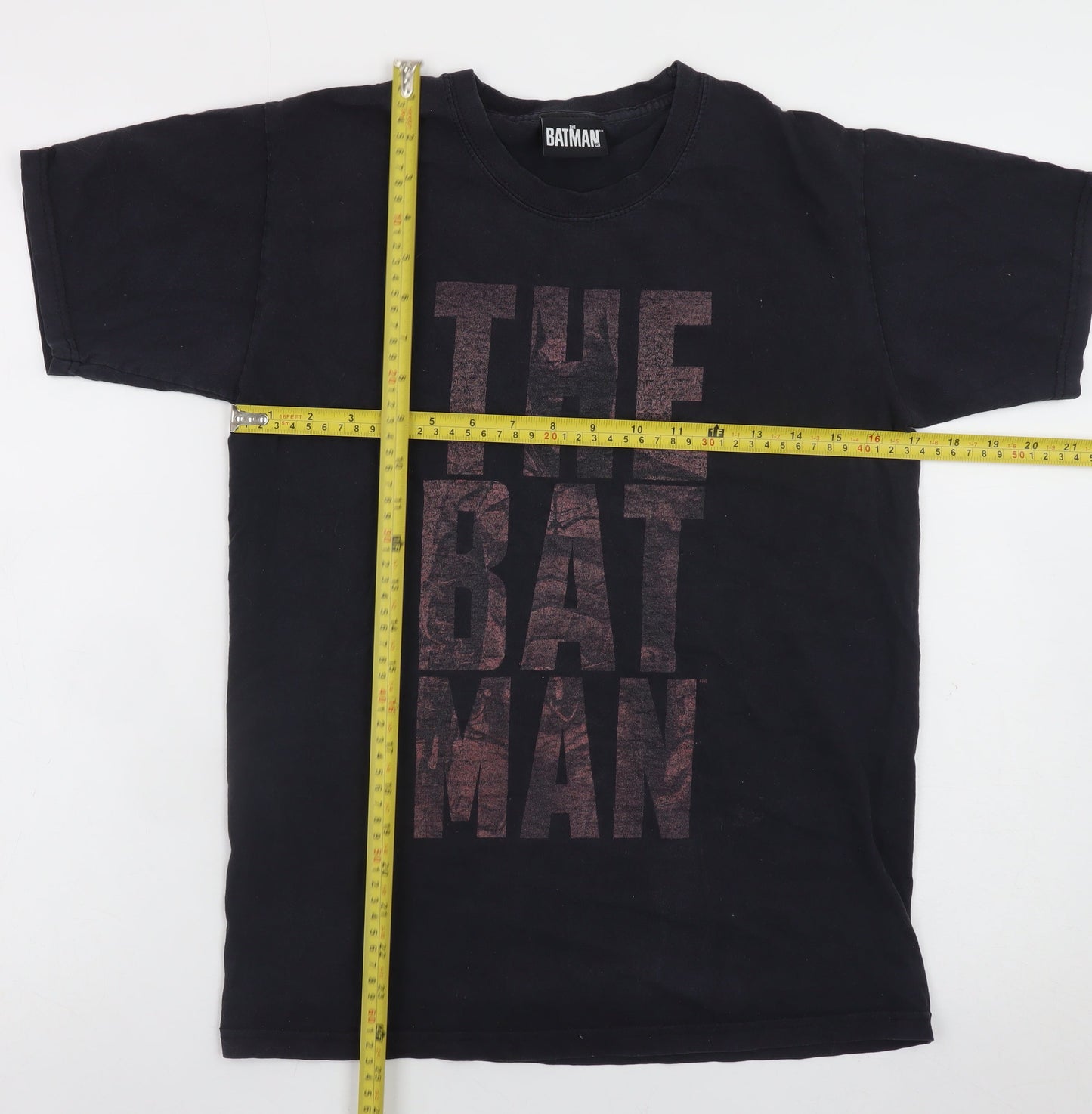 The Batman Men’s Black Cotton Graphic Print T-Shirt Size S