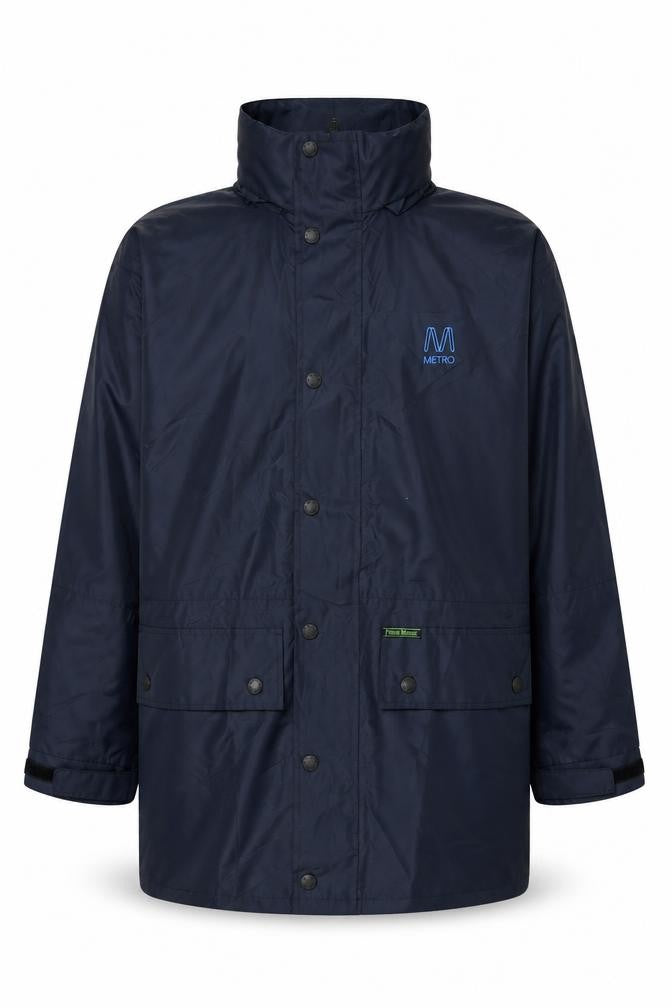 Prime Mover Men's Blue Waterproof Rain Jacket S Regular Fit