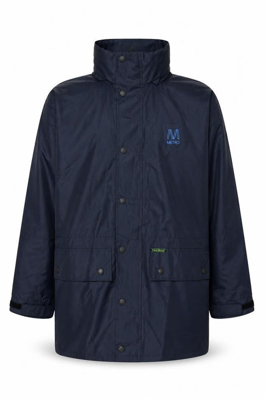 Prime Mover Men's Blue Waterproof Rain Jacket S Regular Fit
