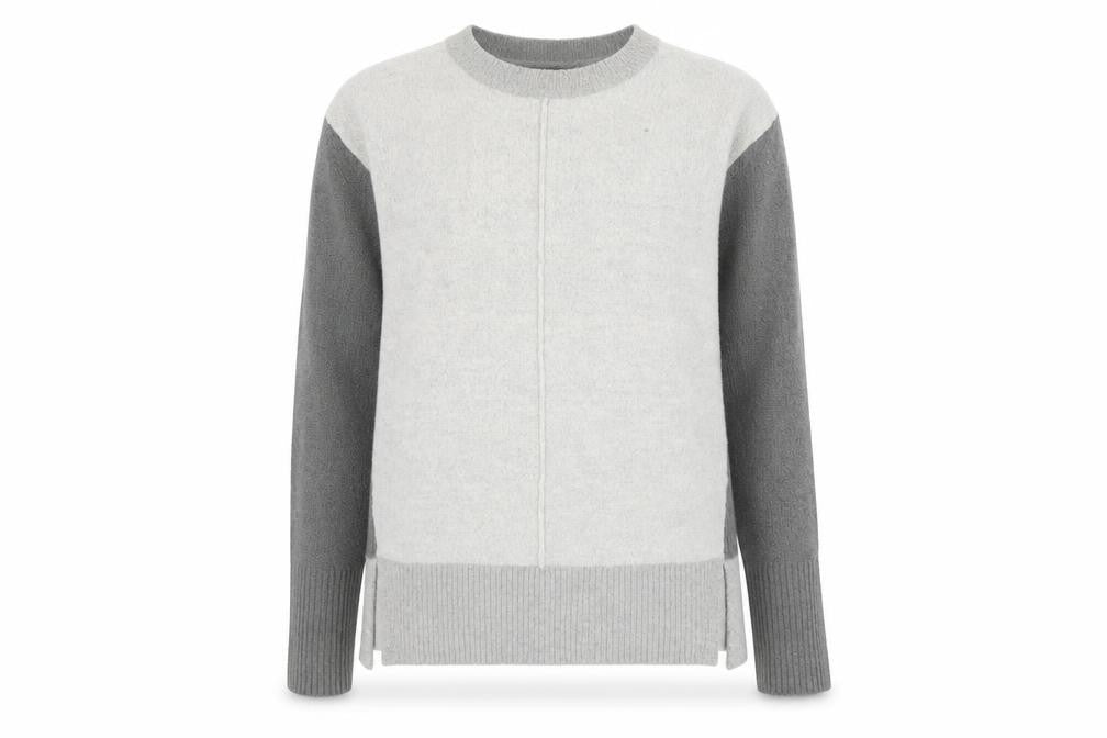 Principles Women Grey Wool Blend Crew Neck Jumper Size 14