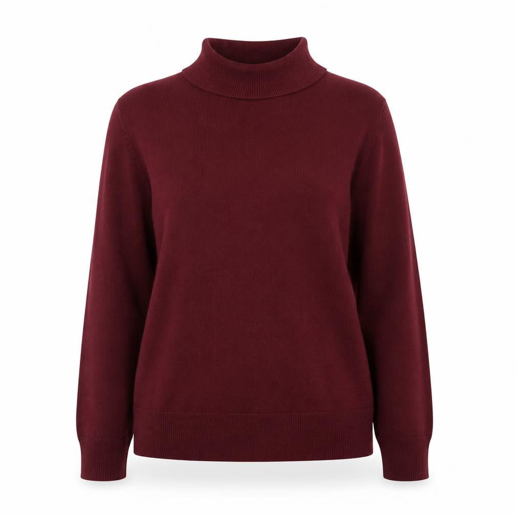 Marks & Spencer Women’s Red Roll Neck Knit Jumper Size 16