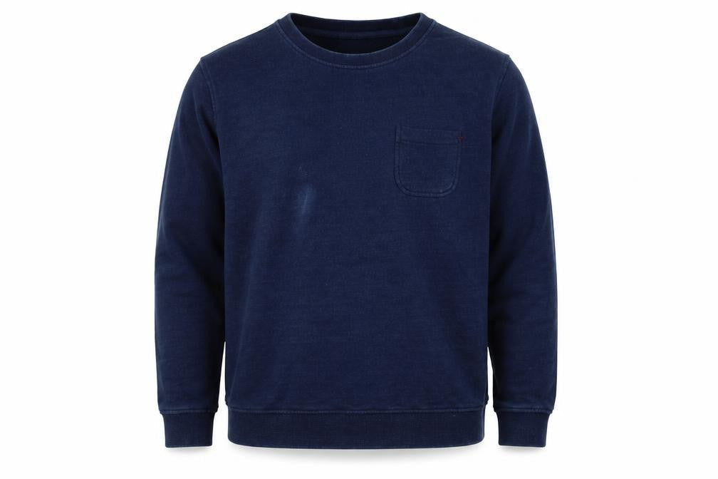 HYMN Men’s Blue Cotton Crew Neck Pullover Sweatshirt Size L