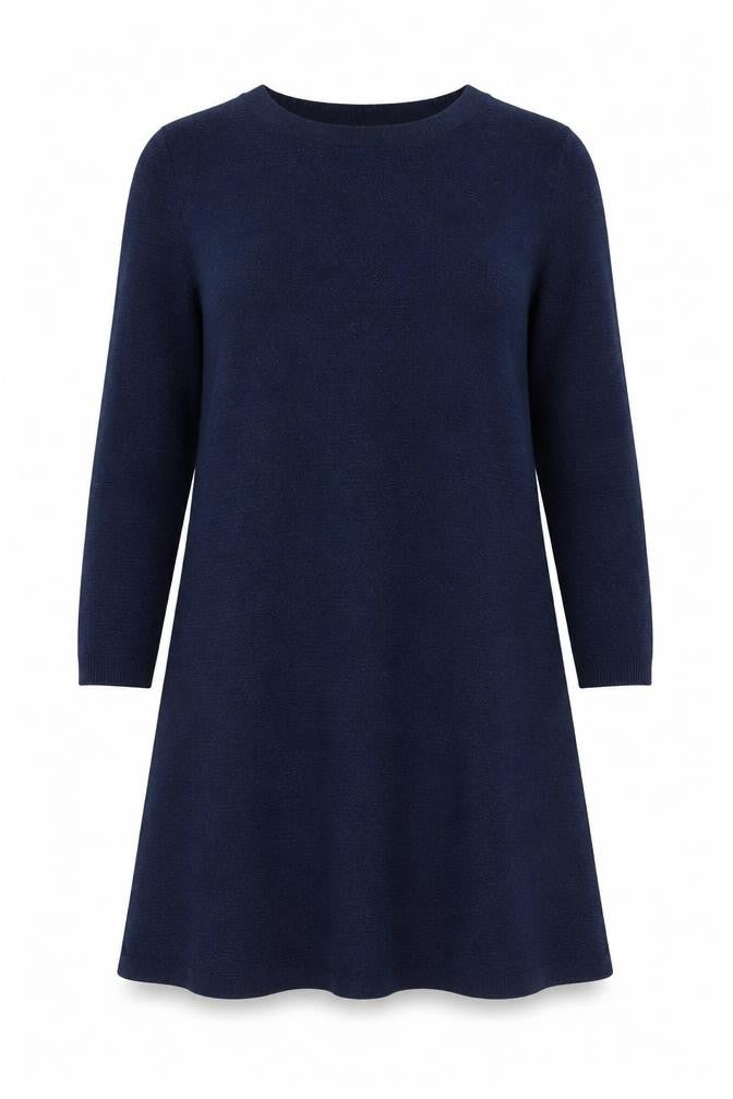 FatFace Womens Blue Cotton Knit A-Line Dress Size 12