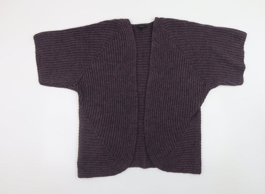 Carina Ricci Women Purple L Cardigan Knit Alpaca Wool Blend