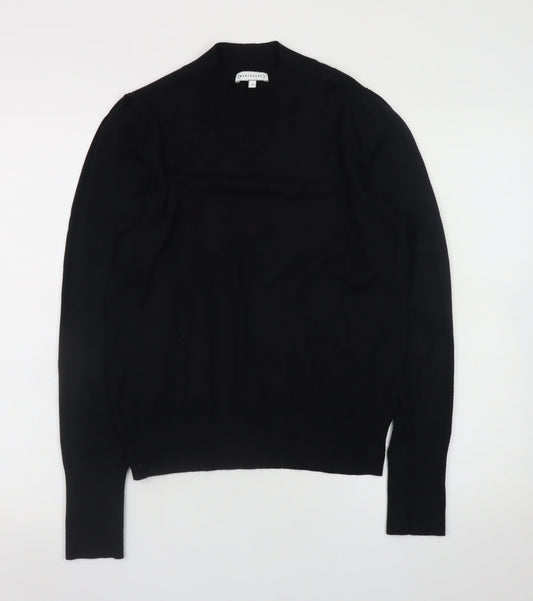 Warehouse Women’s Black High Neck Long Sleeve Jumper Size 14