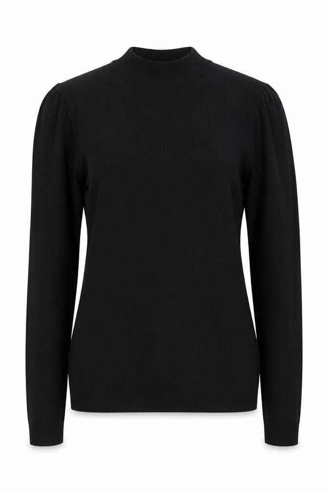 Warehouse Women’s Black High Neck Long Sleeve Jumper Size 14