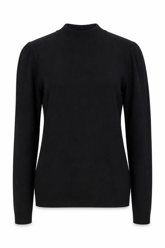 Warehouse Women’s Black High Neck Long Sleeve Jumper Size 14