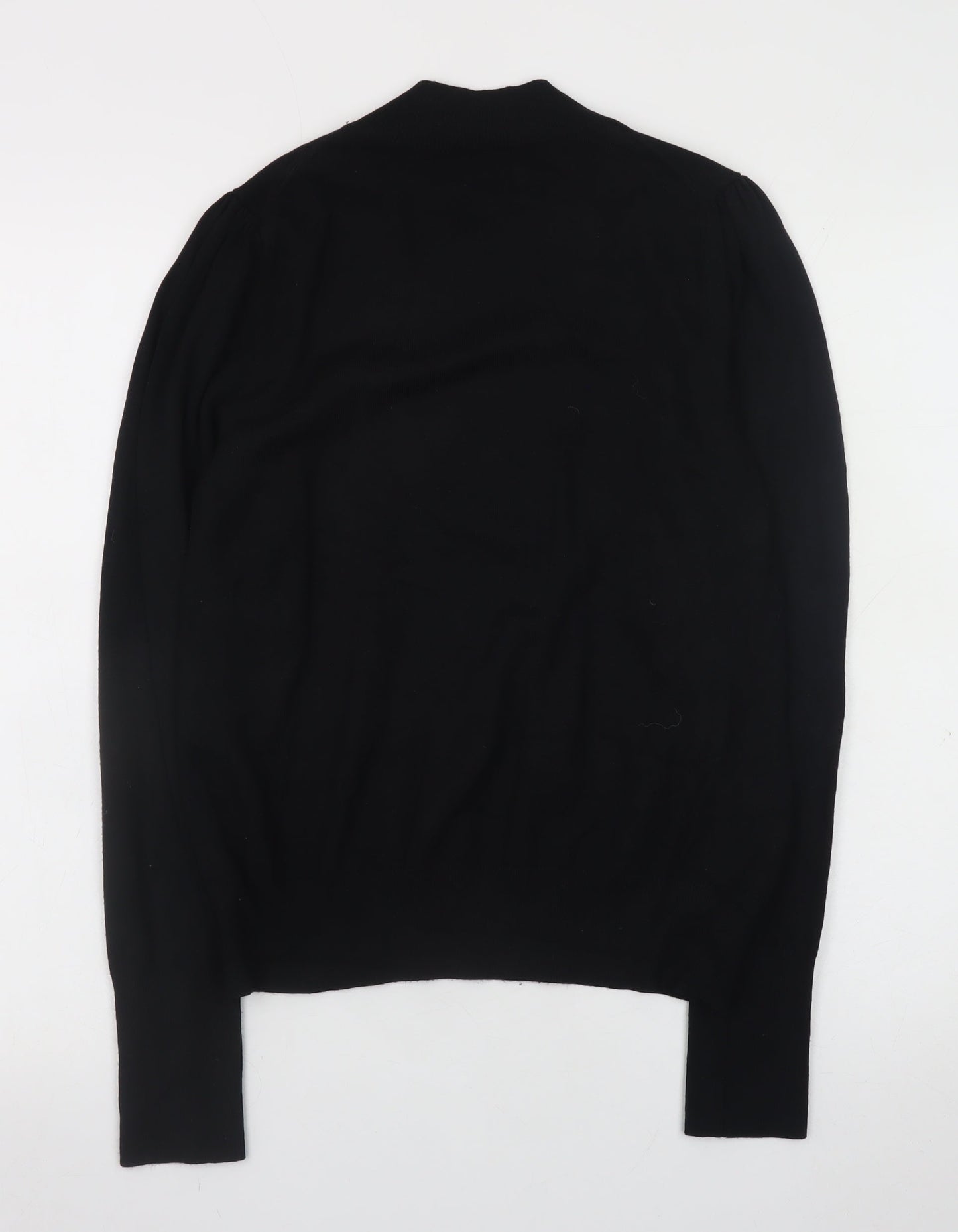 Warehouse Women’s Black High Neck Long Sleeve Jumper Size 14