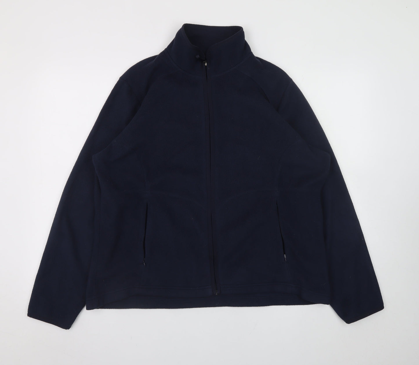 Marks and Spencer Men's Blue Fleece Full Zip Jacket Size 2XL