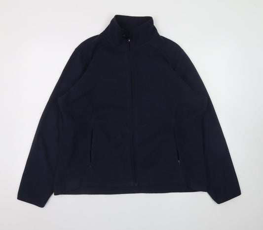 Marks and Spencer Men's Blue Fleece Full Zip Jacket Size 2XL