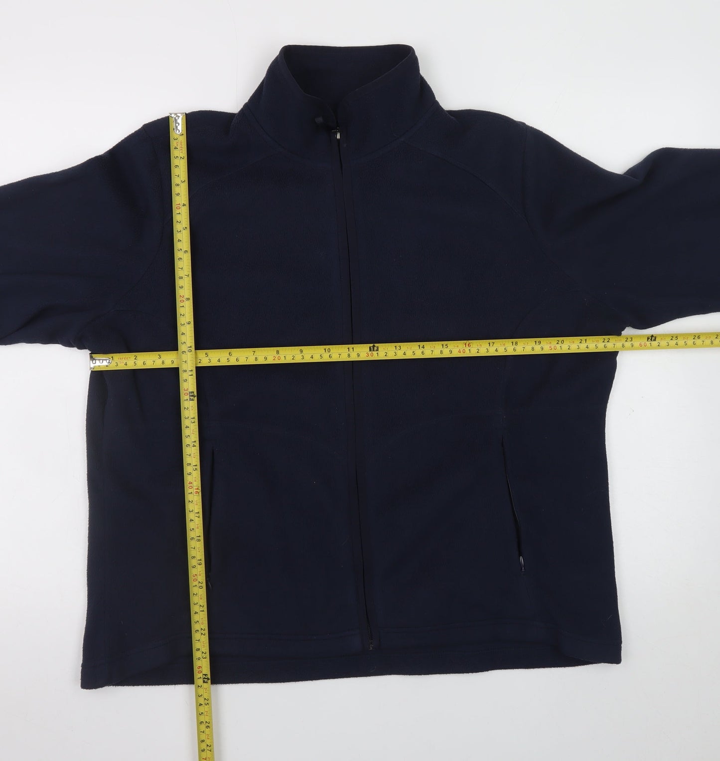 Marks and Spencer Men's Blue Fleece Full Zip Jacket Size 2XL
