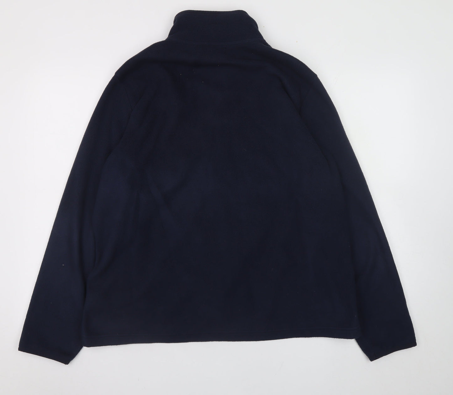 Marks and Spencer Men's Blue Fleece Full Zip Jacket Size 2XL