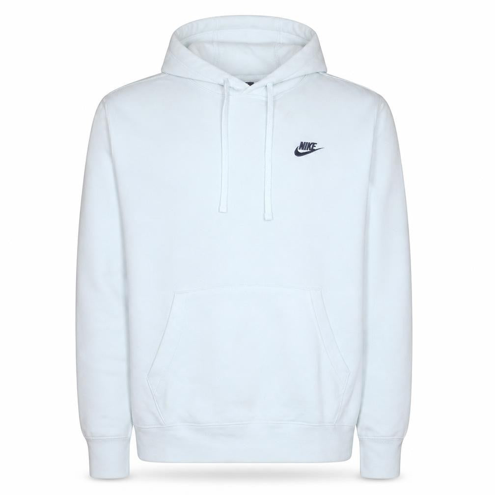 Nike Men's White Pullover Hoodie Small Fleece Regular Fit