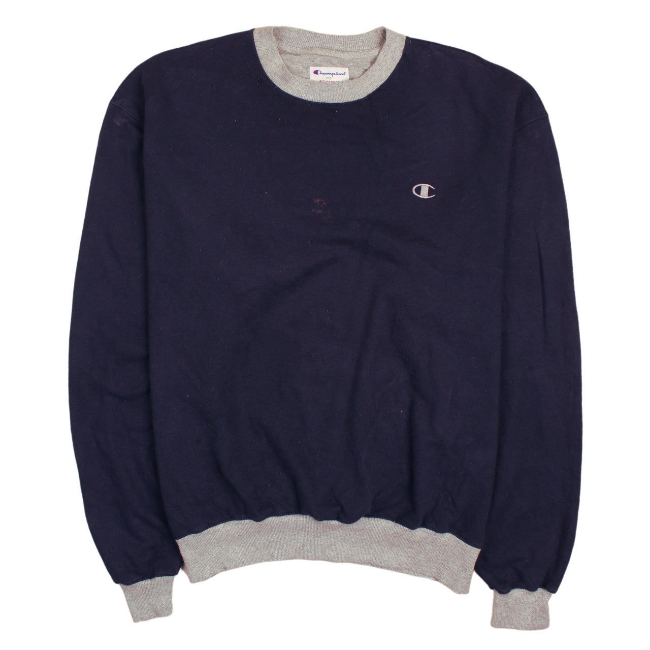 Champion Men's Blue XL Pullover Sweatshirt Crew Neck Logo