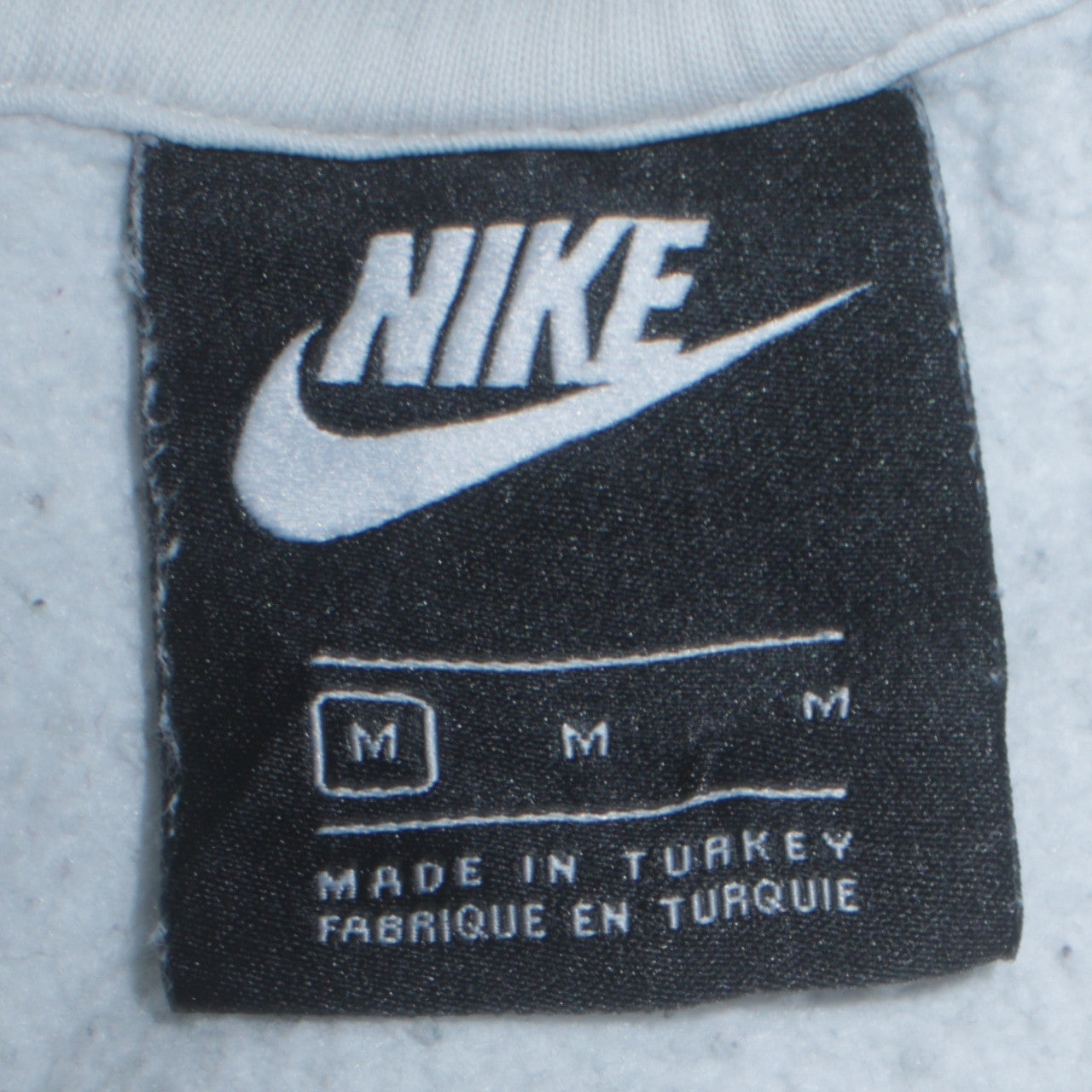 Nike Men White Air Logo Crew Neck Sweatshirt Size M