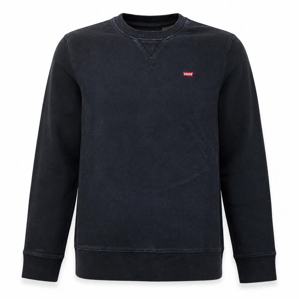 Levi's Men's Black Crew Neck Standard Fit Cotton Sweatshirt Size S