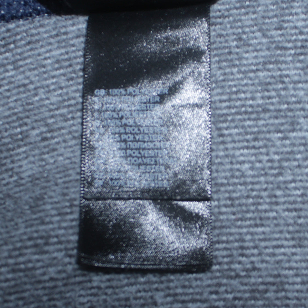 The North Face Boys Blue Full Zip Hoodie Fleece Size Large