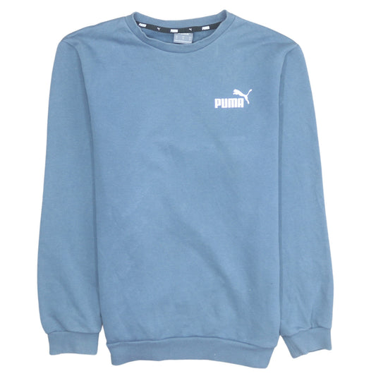 Puma Men's Blue Crew Neck Pullover Sweatshirt Size M