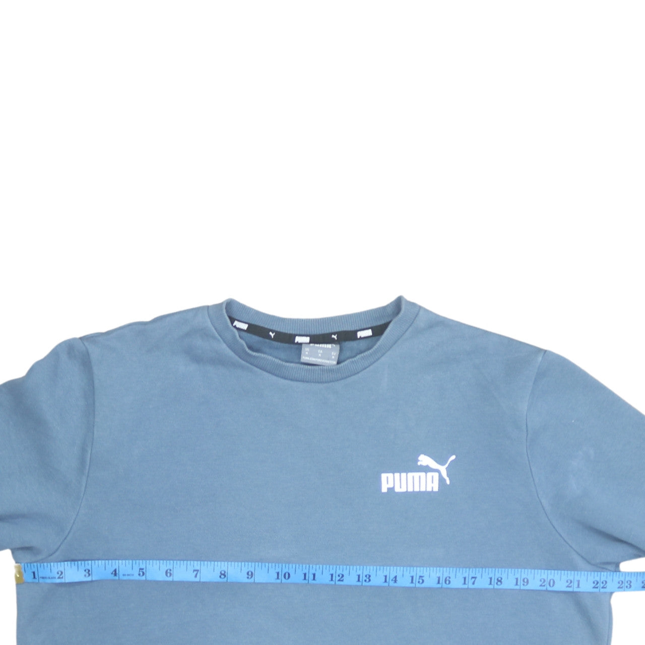 Puma Men's Blue Crew Neck Pullover Sweatshirt Size M