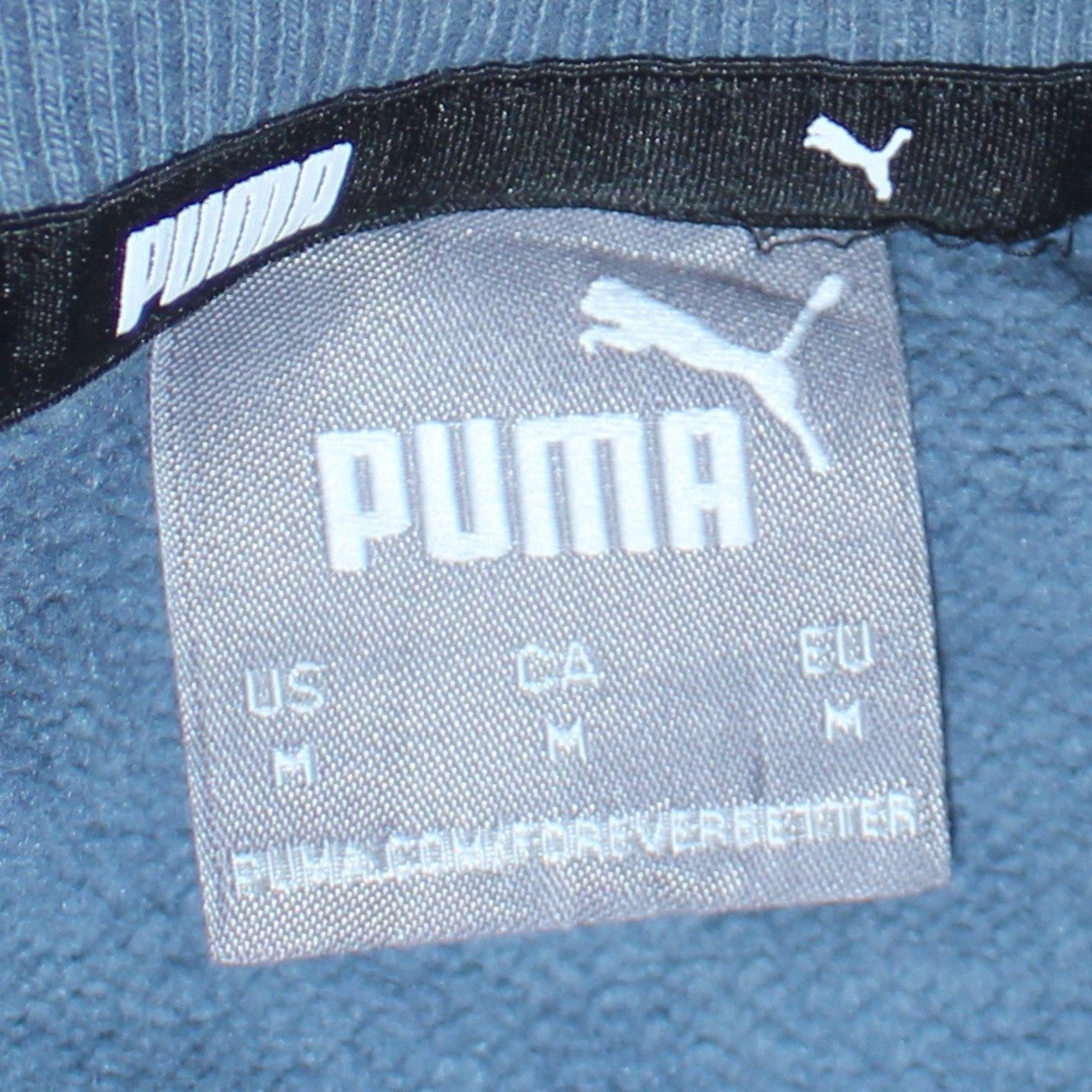 Puma Men's Blue Crew Neck Pullover Sweatshirt Size M