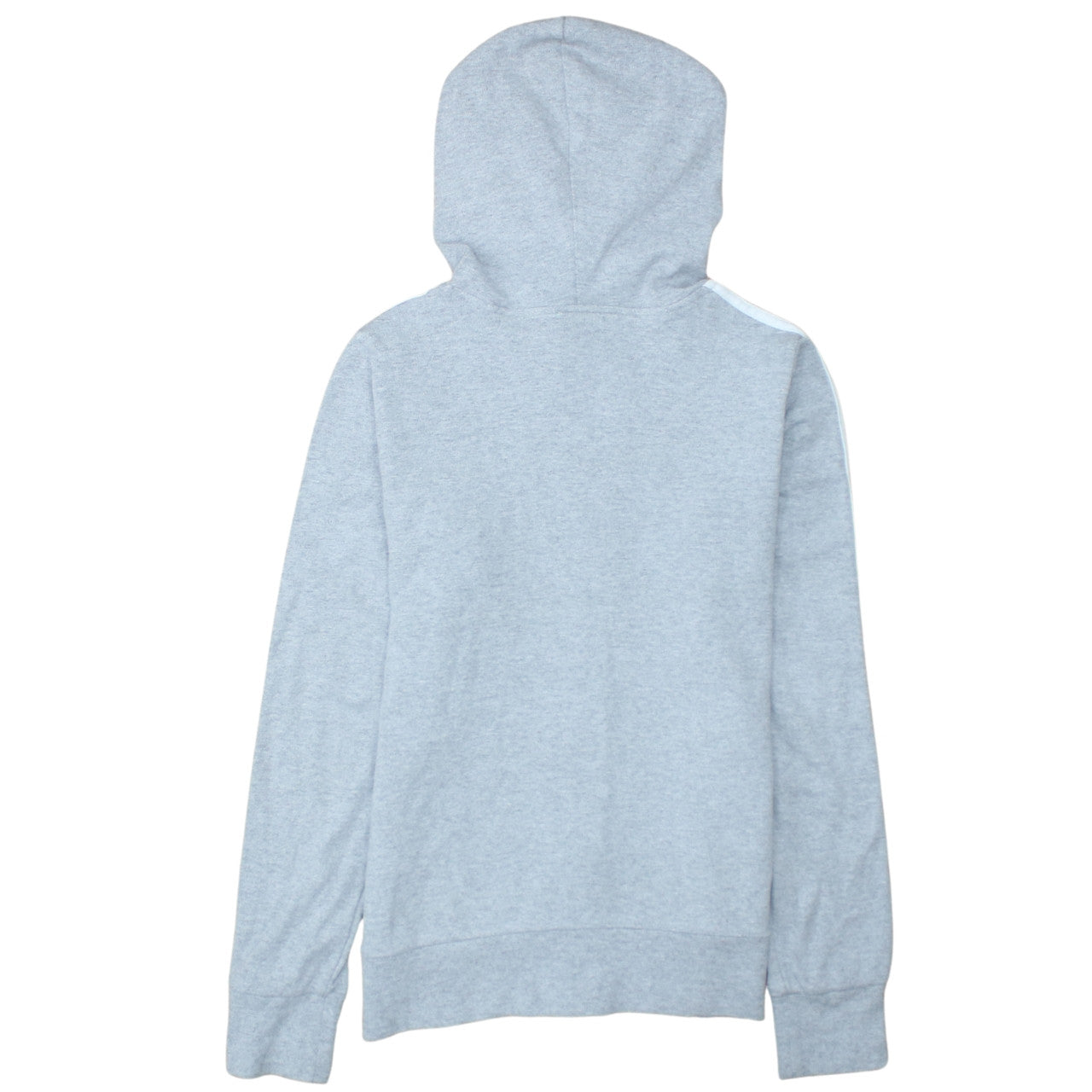 Adidas Women’s Grey Full Zip Hoodie Size 12 Lined Hooded Sweatshirt