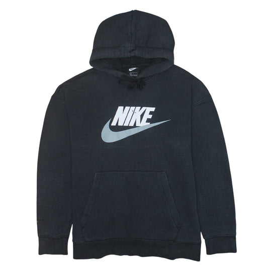 Nike Men’s Black Pullover Hoodie L Logo Graphic Sportswear