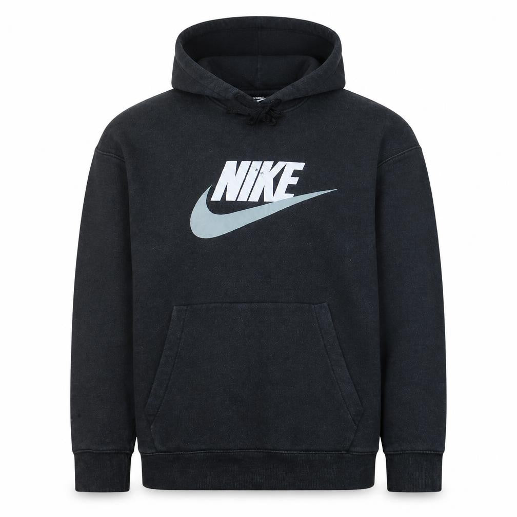 Nike Men’s Black Pullover Hoodie L Logo Graphic Sportswear