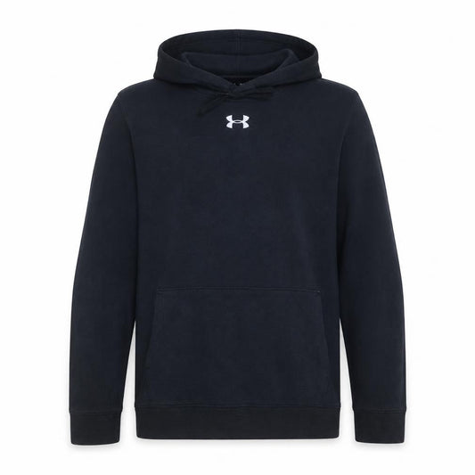 Under Armour Mens Black Pullover Hoodie Small Loose Fit ColdGear Fleece