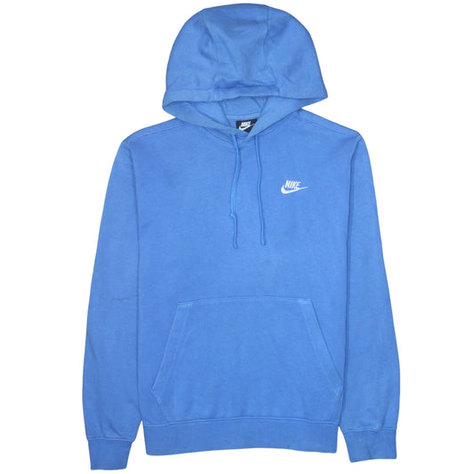 Nike Men's Blue Pullover Hoodie Small Regular Fit Fleece Sweatshirt
